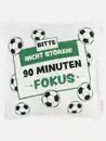 Bild 1 von Dekokissen für Fußballfans 45x45cm Weiß