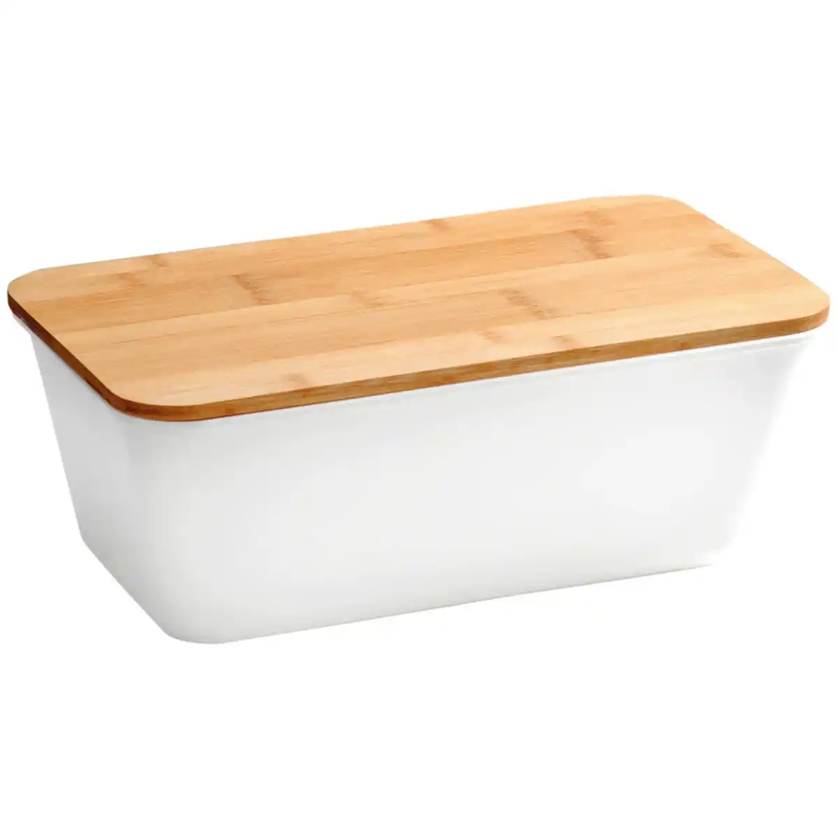 Bild 1 von Kesper Brotkasten, Weiß, Holz, Bambus, rechteckig, 21x15x36 cm, FSC 100%, Schneidebrett, Küchenzubehör, Brotkästen & -Körbe