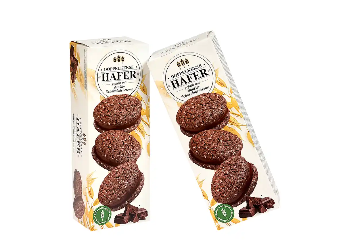 Bild 1 von Hafer-Doppelkekse Kakao-Hafergebäck