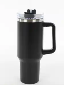 Thermobecher aus Edelstahl für 1,2l Schwarz