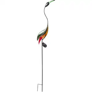 LED-Solar-Gartenstecker "Kranich" 120 cm