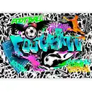 Bild 1 von artgeist Fototapete, Mehrfarbig, Textil, Fußball, 350x245 cm, CE, Tapeten & Wandverkleidungen, Fototapeten