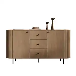 Compleo24 Kommode, Braun, Holzwerkstoff, 165x85x42 cm, Wohnzimmer, Kommoden & Sideboards, Kommoden