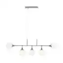 Bild 1 von Maytoni Pendelleuchte Modern, Weiß, Nickel, Metall, Glas, Kugel,Kugel, 15x37.3x120 cm, CE, höhenverstellbar, gleichmäßige Lichtverteilung, Lampen & Leuchten, Innenbeleuchtung, Hängelampen, Pende