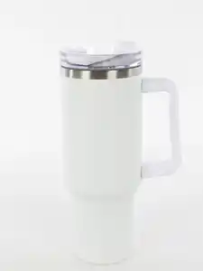 Thermobecher aus Edelstahl für 1,2l Weiß