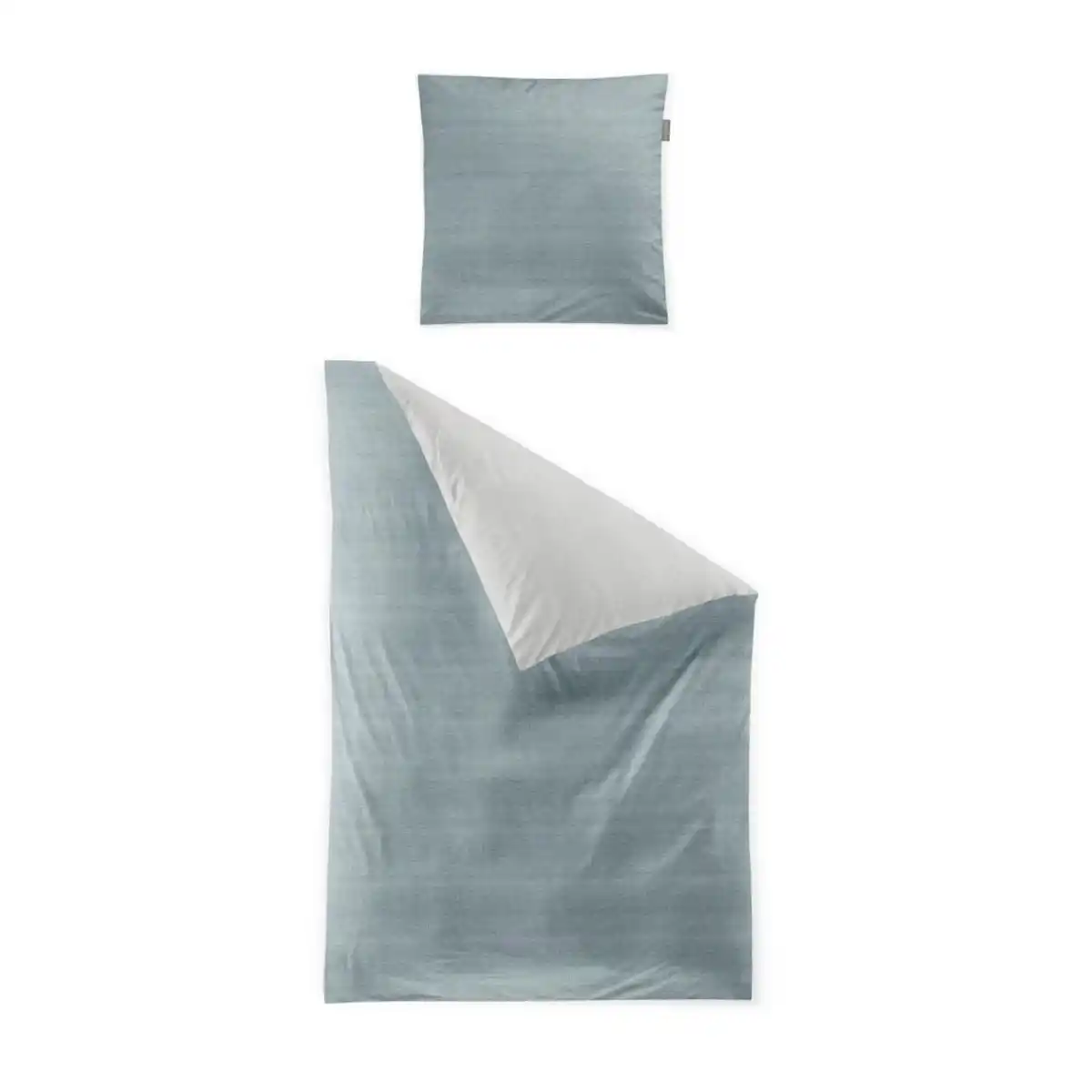 Bild 1 von Irisette Wendebettwäsche, Blau, Textil, Graphik, 135x200 cm, pflegeleicht, hautfreundlich, bügelleicht, weiche und anschmiegsame Oberfläche, Schlaftextilien, Bettwäsche, Bettwäsche, Satin-Bettw