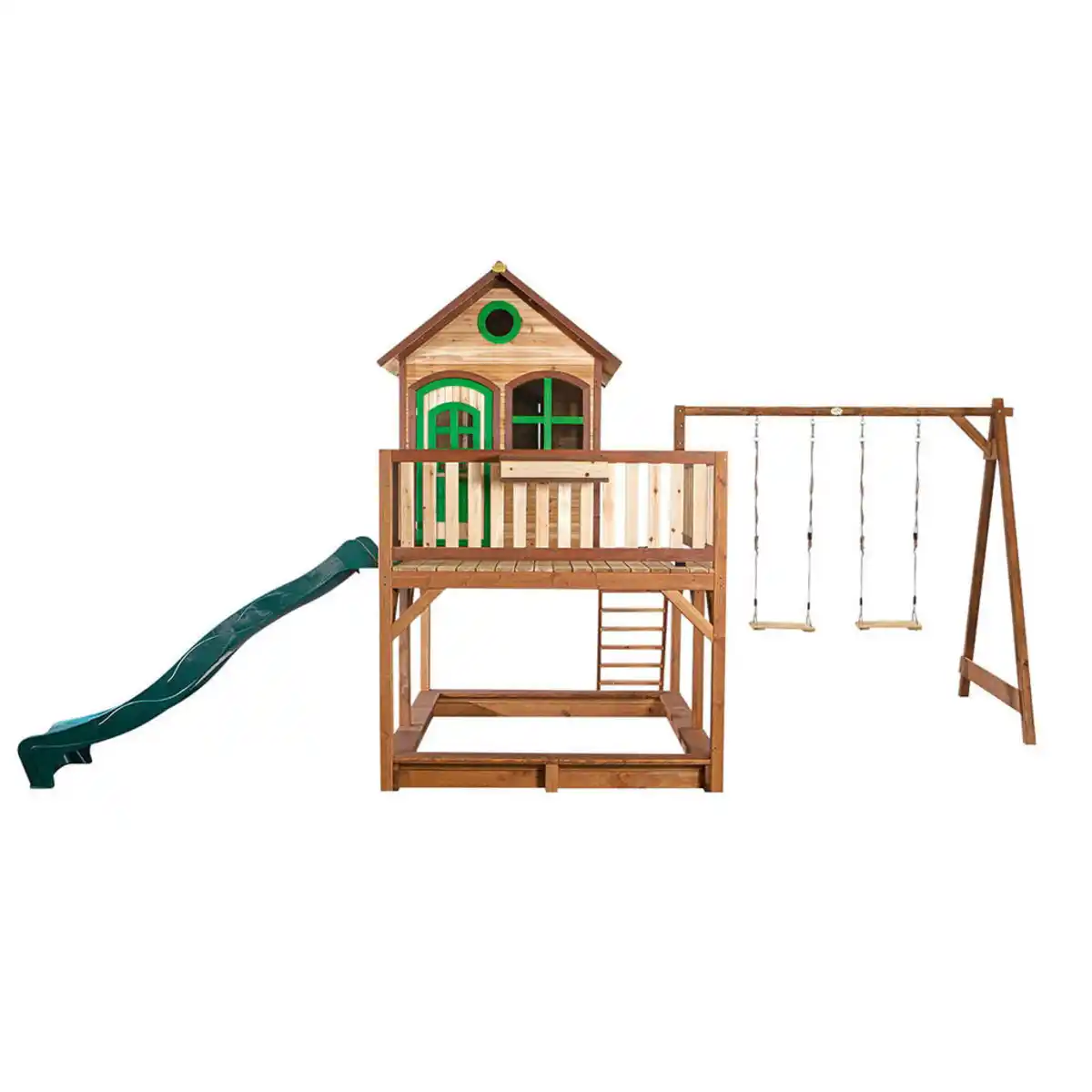 Bild 1 von Spielturm Spielturm AXI Liam, Braun, Holz, Zeder, 588x305x270 cm, Outdoor Spielzeug, Spieltürme