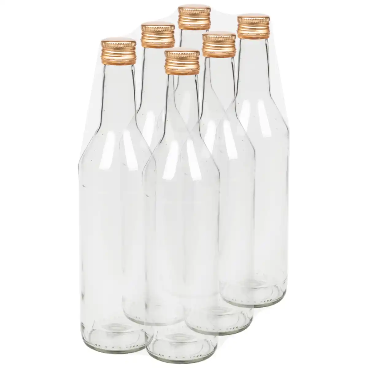 Bild 1 von Glasflaschen-Set 6 Stück je 500 ml