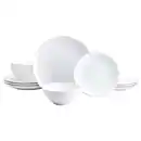 Bild 1 von Creatable Tafelservice Bistrot, Weiß, Keramik, 12-teilig, stapelbar, Essen & Trinken, Geschirr, Geschirr-Sets, Tafelservice