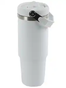 Thermobecher, Edelstahl, 900ml Weiß