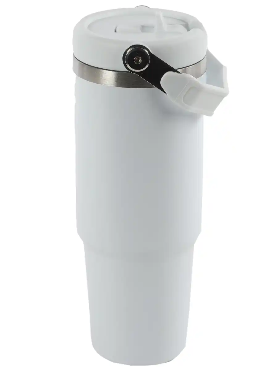 Bild 1 von Thermobecher, Edelstahl, 900ml Weiß