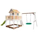 Bild 1 von Spielturm, Braun, Grün, Weiß, Holz, Hemlocktanne, 613x291x277 cm, EN 71, CE, FSC 100%, Outdoor Spielzeug, Spieltürme