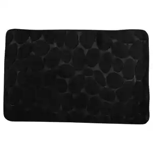 Spirella Badteppich, Schwarz, 50x80 cm, rutschhemmend, Badtextilien, Badematten