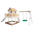 Bild 1 von Spielturm, Braun, Weiß, Holz, Hemlocktanne, 613x291x277 cm, EN 71, CE, FSC 100%, Outdoor Spielzeug, Spieltürme