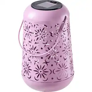LED-Solar-Tischlampe "Mandela" rosa