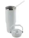 Bild 2 von Thermobecher, Edelstahl, 900ml Weiß