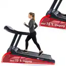 Bild 1 von Miweba Sports Laufband Home Track HT5000, mit Steigung, 2000 Watt, große Lauffläche, 1-18 km/h (Schwarz)