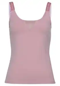 LASCANA ACTIVE Funktionsshirt mit beschrifteten Trägern und Mesh-Einsatz