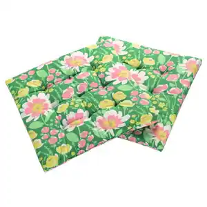 HOME CREATION Sitzkissen 2er Set, Blumen, Quadratisch