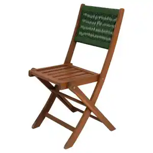 BELAVI, Holz Bistro Stuhl, Grün
