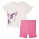 Bild 1 von LILY & DAN Kinder Sommer-Set, Creme/Pink, Gr. 98/104