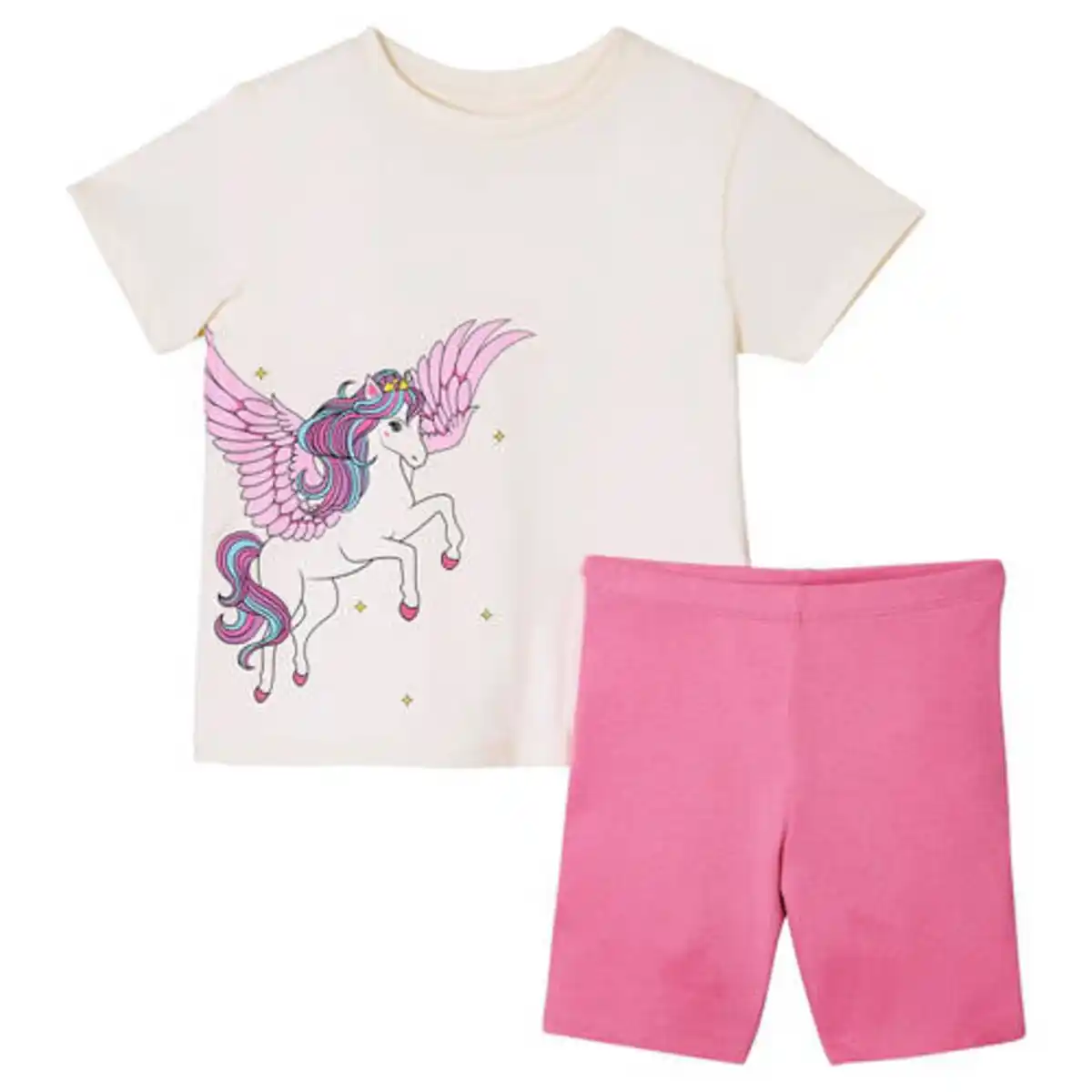 Bild 1 von LILY & DAN Kinder Sommer-Set, Creme/Pink, Gr. 98/104