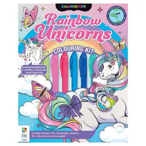 HINKLER Kaleidoskop Malbuch, Rebo Einhörner