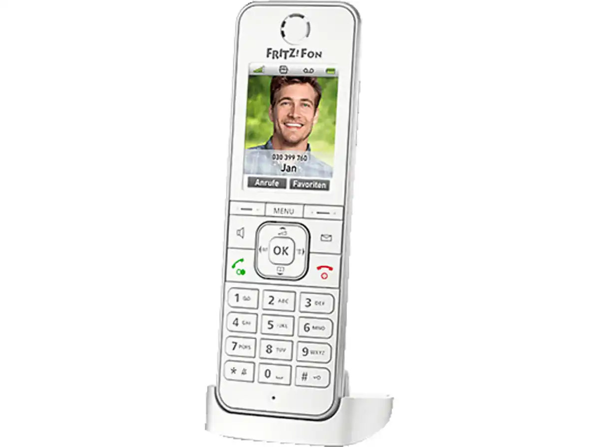 Bild 1 von AVM FRITZ!Fon C6 Schnurloses Telefon, Weiß, Weiß