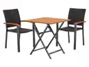 Bild 3 von LIVARNO® Geflecht-Set »Valencia«, 3-teilig - Klapptisch & 2 Stapelstühle