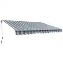 Bild 2 von GO/ON! Gelenkarmmarkise, BxT: 400 x 250 cm, anthrazitgrau gestreift