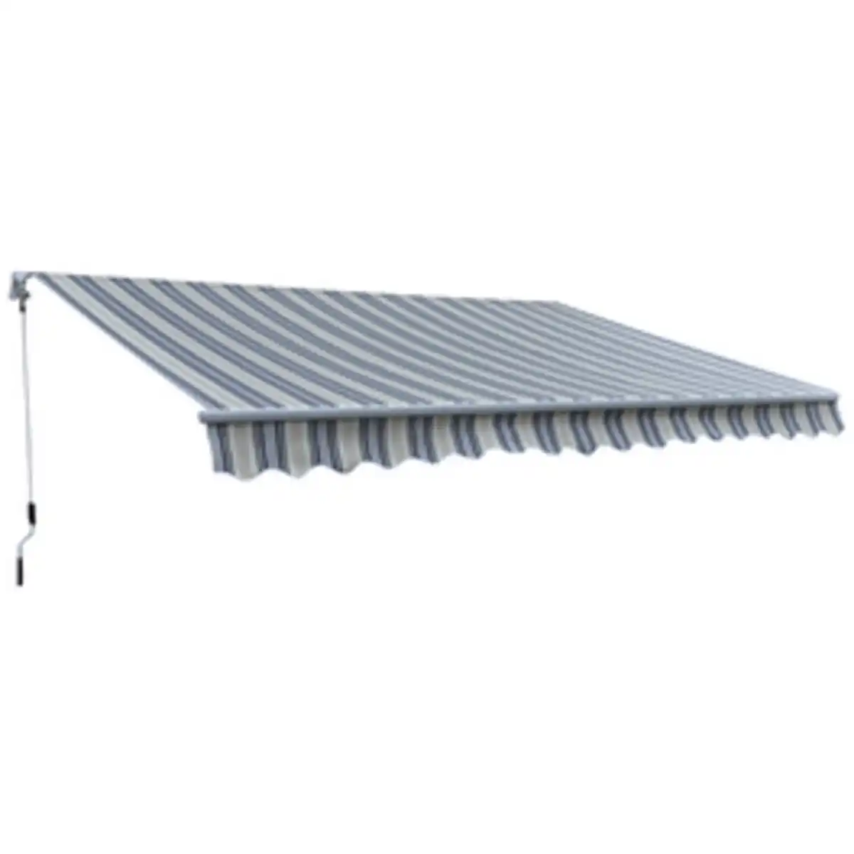 Bild 2 von GO/ON! Gelenkarmmarkise, BxT: 400 x 250 cm, anthrazitgrau gestreift