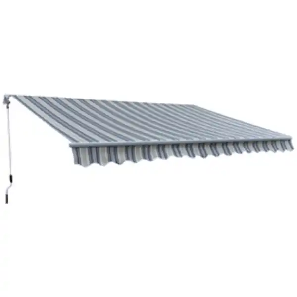 Bild 2 von GO/ON! Gelenkarmmarkise, BxT: 400 x 250 cm, anthrazitgrau gestreift