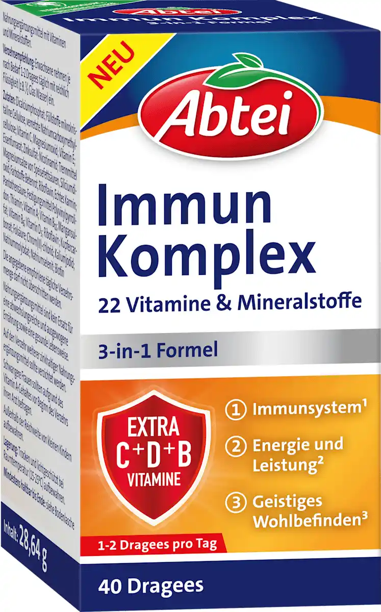 Bild 1 von Abtei Immun Komplex 40 Dragees, 28,64 g