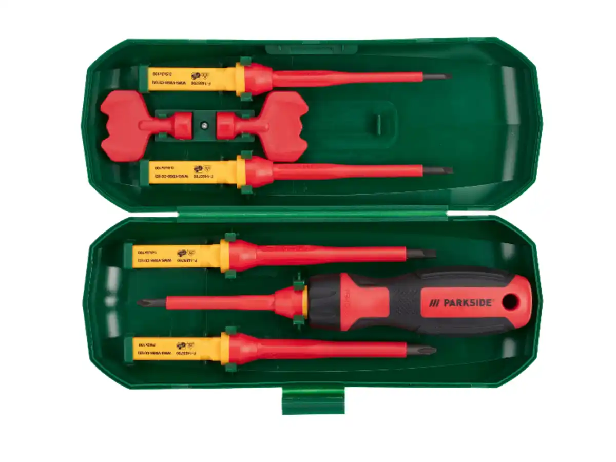 Bild 1 von PARKSIDE® 1000 V Schraubendreher- Wechselklingen-Set, 8-teilig