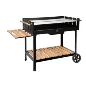 BBQ Hero Holzkohlegrill, Vereinsgrill Grillfläche 99x57,5 Edelstahl