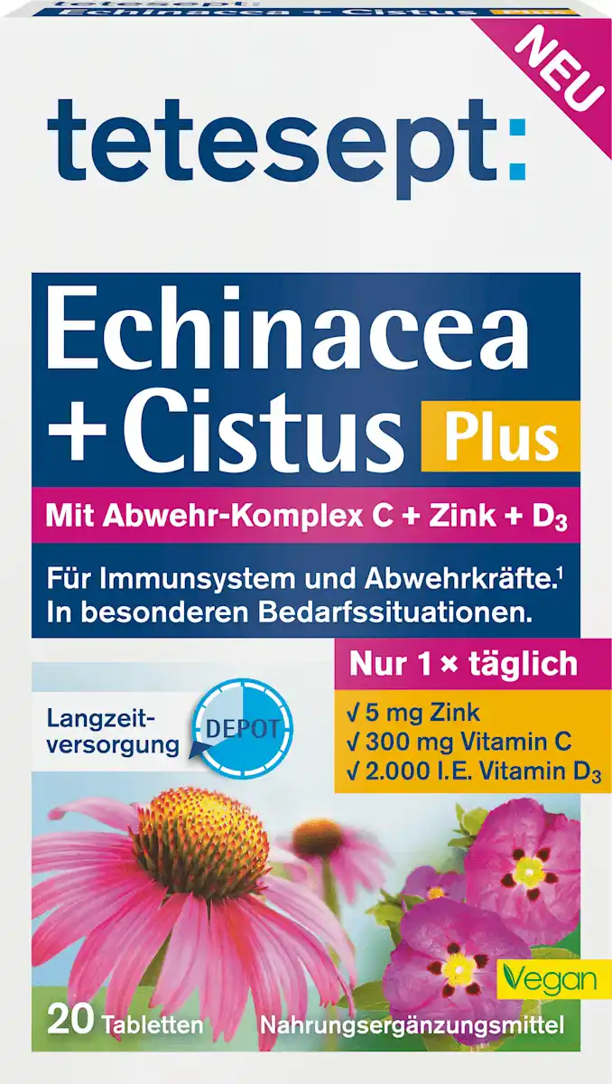 Bild 1 von tetesept Echinacea + Cistus Plus Tabletten, 20 St