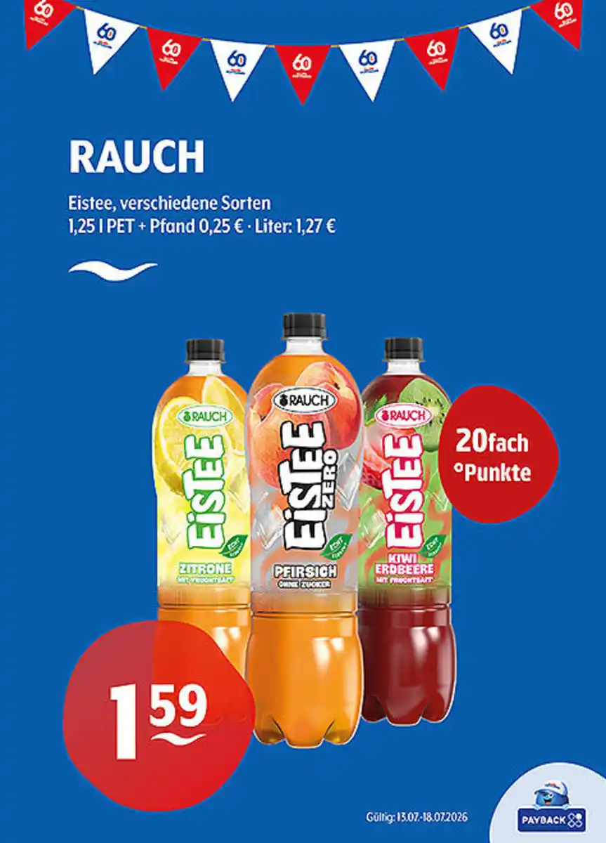 Bild 1 von RAUCH Eistee verschiedene Sorten