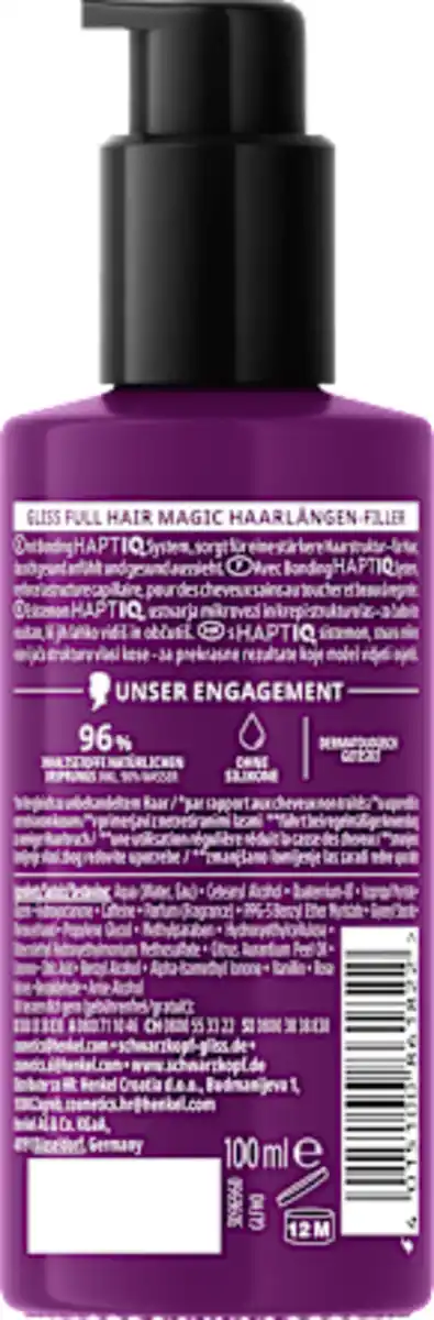 Bild 2 von Schwarzkopf GLISS Haarlängen-Filler Full Hair Magic, 100 ml