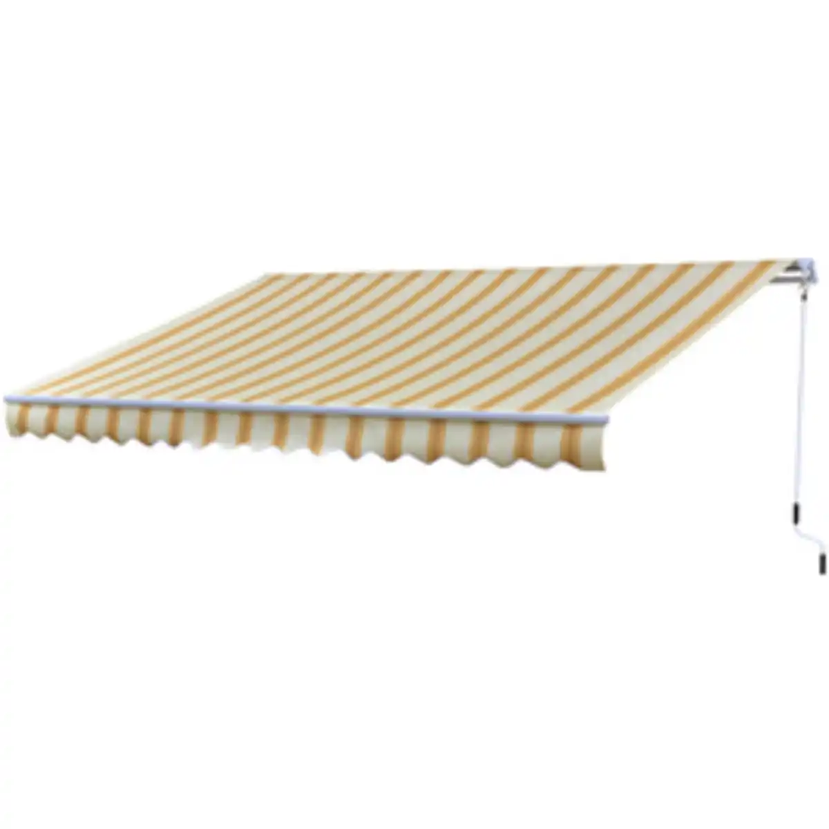 Bild 2 von GO/ON! Gelenkarmmarkise, BxT: 400 x 250 cm, zitronengelb/orange gestreift