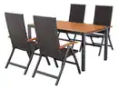 Bild 3 von LIVARNO® Geflecht-Set »Valencia«, 5-teilig - Ausziehtisch & 4 Klappsessel