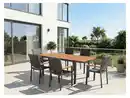 Bild 1 von LIVARNO® Geflecht-Set »Valencia«, 7-teilig - Ausziehtisch & 6 Stapelstühle