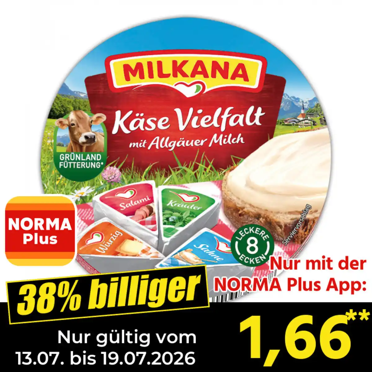 Bild 1 von Milkana Schmelzkäse