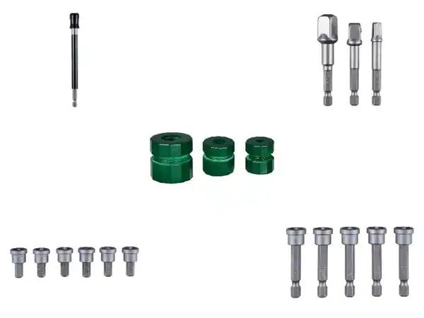 Bild 3 von PARKSIDE® Schnellverschluss-Bithalter mit Drehhülse / Vierkantadapter-Set / Trockenbau-Bit-Set / Tiefenanschlag-Set