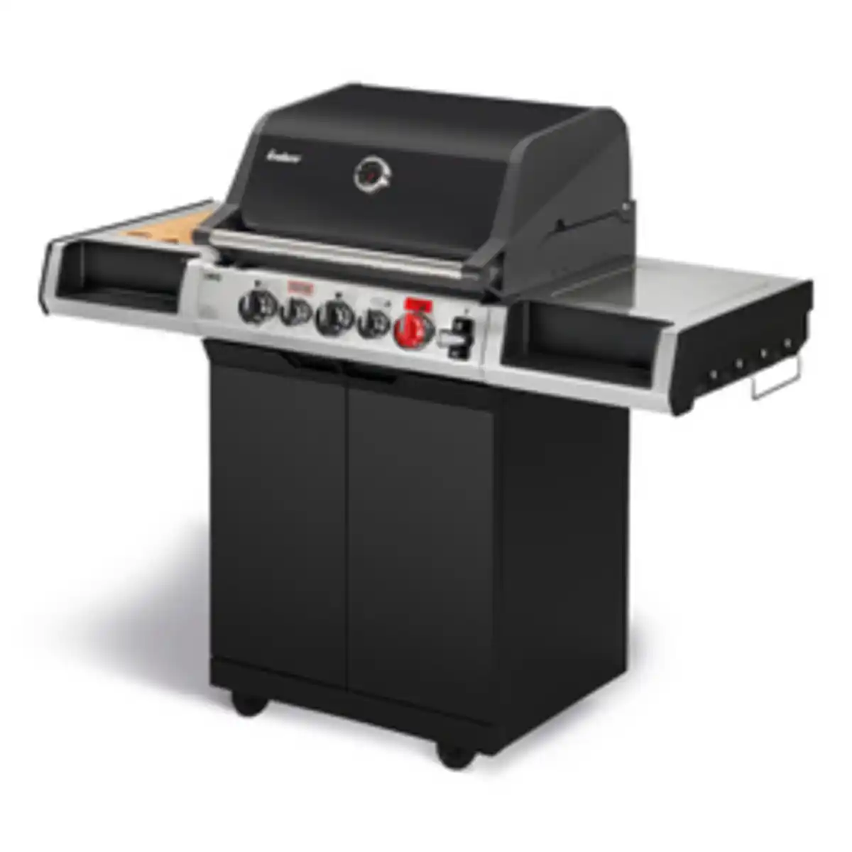 Bild 2 von ENDERS Gasgrill »UNIQ 3 IK Cruster«, 3 Brenner, Grillfläche: 63 x 45 cm, silber/schwarz