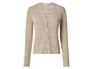 ESMARA® Damen Cardigan mit Leinen