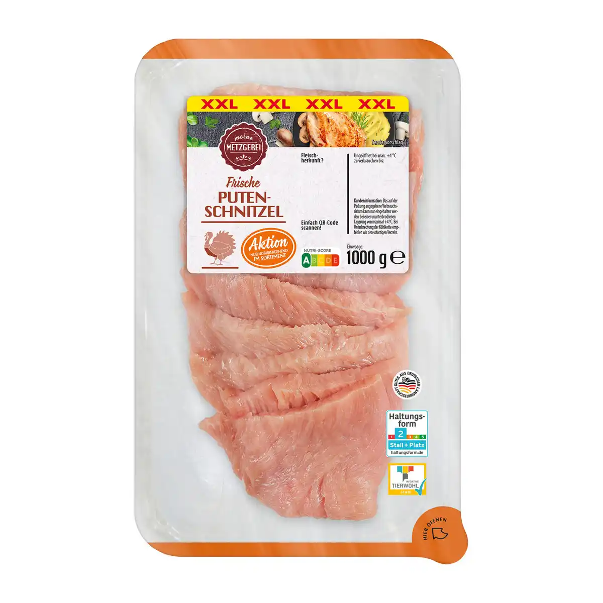 Bild 1 von MEINE METZGEREI Putenschnitzel XXL