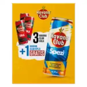 Havana Club Rum & Cola/Spezi 3+1 gratis Limited Edition Box