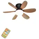 Bild 1 von LED-Deckenventilator Chic holz dimmbar Ø 51 cm