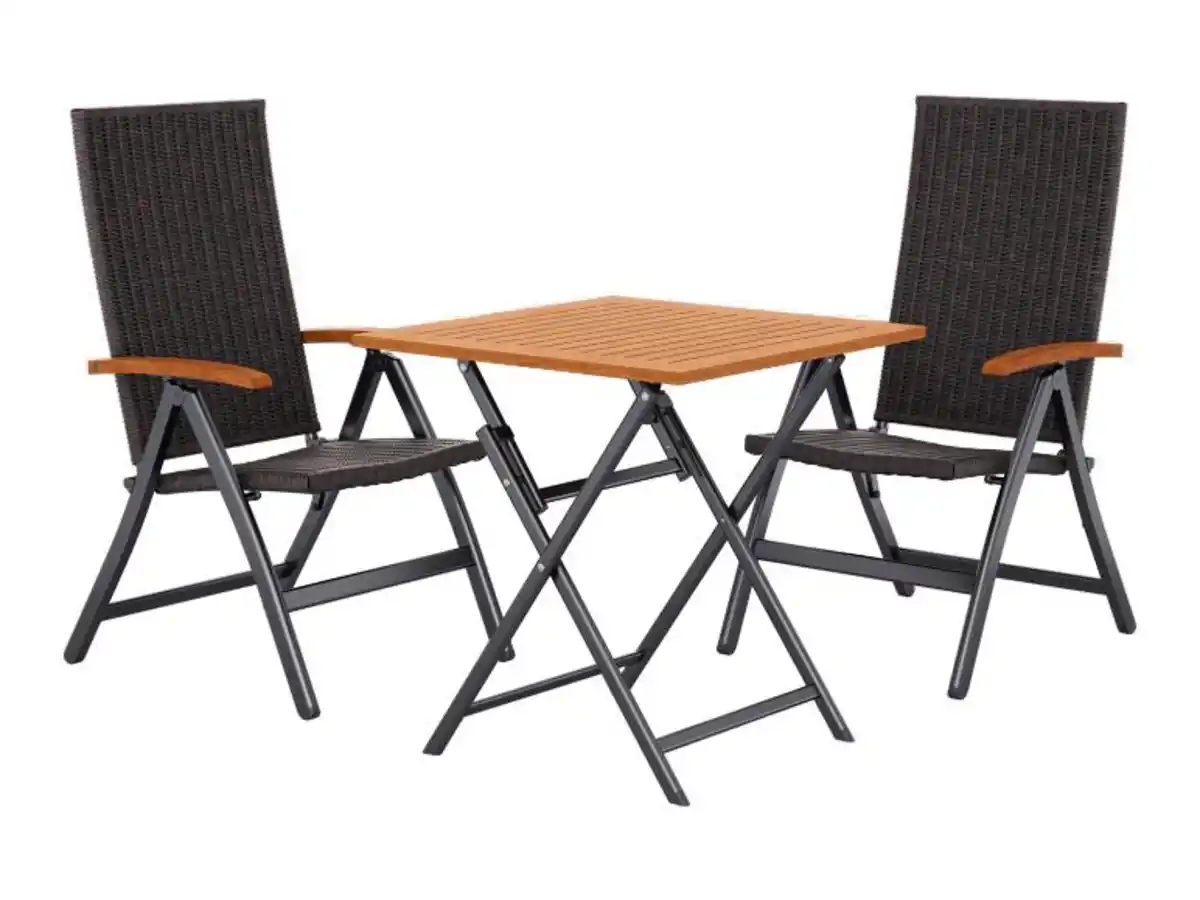 Bild 3 von LIVARNO® Geflecht-Set »Valencia«, 3-teilig - Klapptisch & 2 Klappsessel