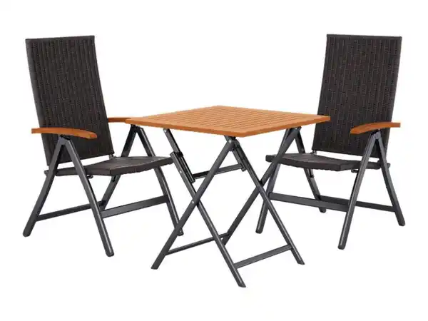 Bild 3 von LIVARNO® Geflecht-Set »Valencia«, 3-teilig - Klapptisch & 2 Klappsessel